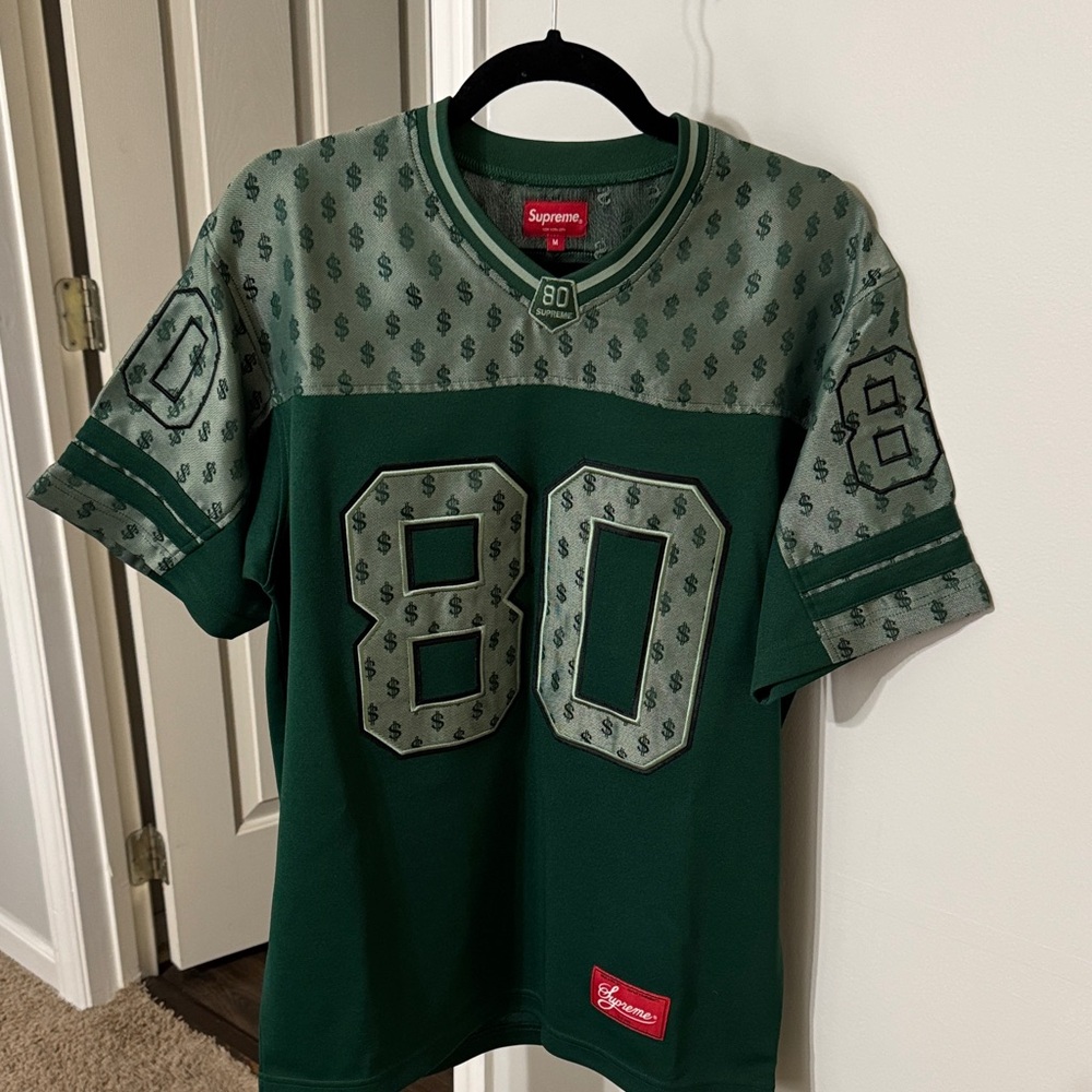 Supreme Dark Green Jersey monogram dollar